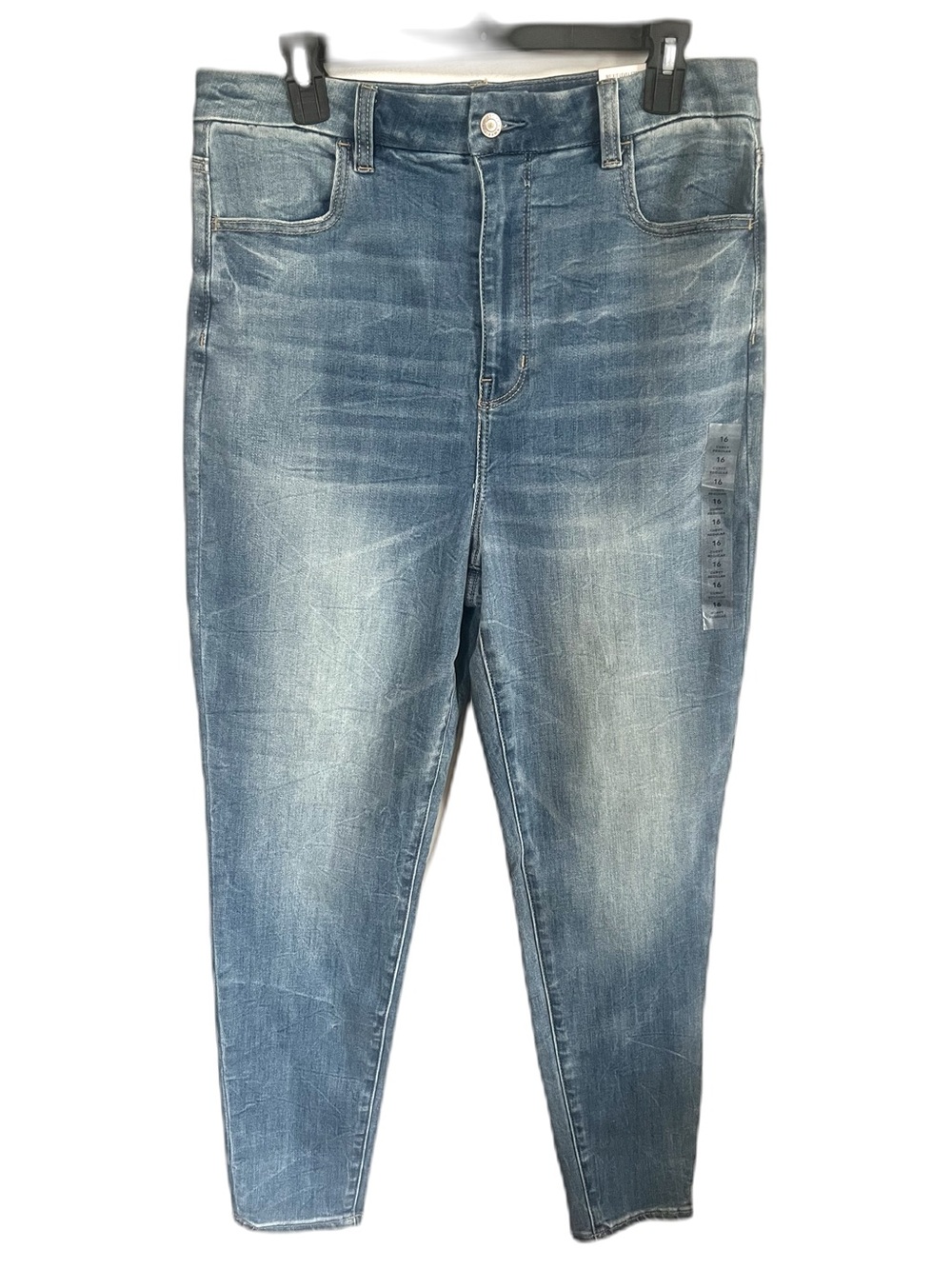American Eagle Outfitters Curvy Highest Rise Medium Wash Jegging Skinny Jeans